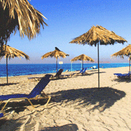 Beach at Stavros Villas