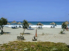 Beach at Stavros Villas